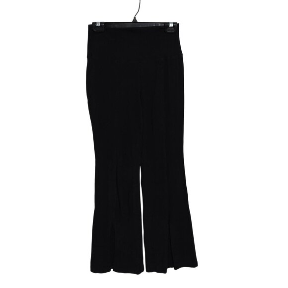 Aritzia TNA Atmosphere Split Hem Flared Pants in Black - Size medium - Picture 1 of 10